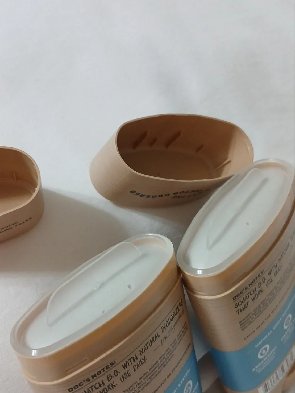 New- Dr Squatch-Coastal Mist Men’s Natural Deodorant - Tan & Blue-2 Set